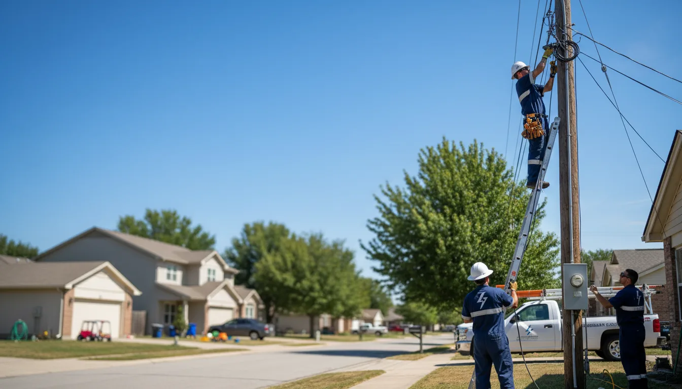 Residential electrician providing installation services in Mcewen, TN
